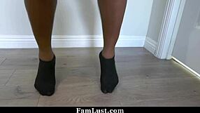 morning wood got you hard for stepdad pounding naughty black stepdaughter's tight pussy pov hardcore?