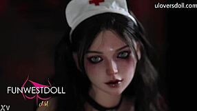 halloween dark devilish nurse sex doll fuck from uloversdoll