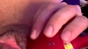 Vibrations Tease Clitty Until Pretty Amateur Finishes With Swollen Pussy Close-Up