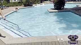 stacxxxs day at the pool with hawaiian angel bareback creampie doggystyle