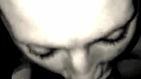 Milf sucking big white cock surprisingly passionate skilled eager monster