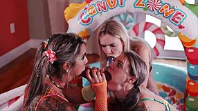 Squirting sluts fist asses, face fuck till stupid anal bliss