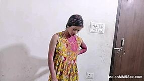 indian devar bhabhi playing holi get horny and engage in hot sex