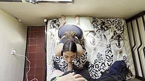 home alone with my stepsister, she loves riding my cock so much