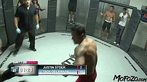 I gave the brunette model a facial after the fight