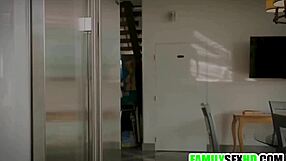 Stepdad fucks stepdaughter while she calls her boyfriend on the phone