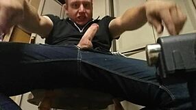 Playing with my stiff cock until i cum 😏