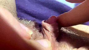 big clit throbs in explosive orgasm closeup!!