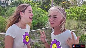 cuckold sugardaddy watches chloe temple double vaginal creampie foursome bedroom