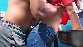 mexican amateur girl fucked while washing dishes!