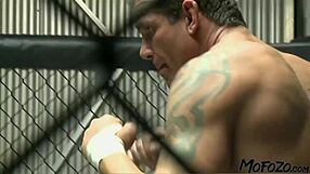 I gave the brunette model a facial after the fight