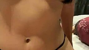 asian slut cheats boyfriend after party blowjob riding cum twice