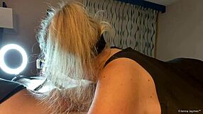 Jenna Jaymes sucks that hard dick beautifully!