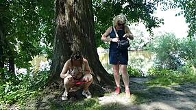 Two ladies take a break by the road for a natural moment.