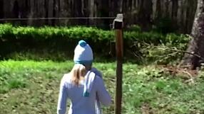 My Cute Neighbor Teasingly Reveals Her Slim Body and Touches Her Pussy