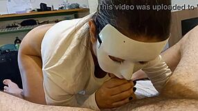 hot latina's ass fucked by hubby while he works creampie