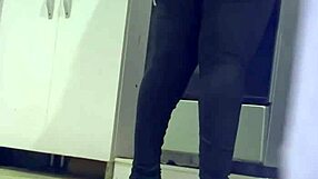 hidden camera catches housekeeper's bbw fat ass