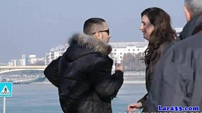 British Milf Bent Over Cumsprayed by Picked Up Euro Stud