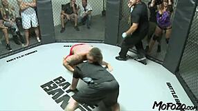 I gave the brunette model a facial after the fight