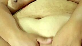 My big pussy gapes wide. My BBW body and big tits contrast in this intense scene.