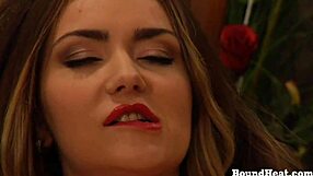 Horny Lesbian Mistress Fingers Pussy Hard. Recalls Bound Naked Slave