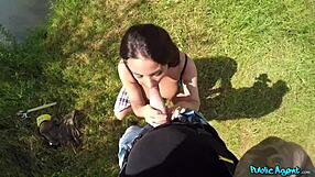 Public agent - i fucked a french girl with absolutely massive natural tits camping with her boyfriend in their tent