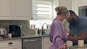 blonde hotwife cucks husband takes creampie bbc