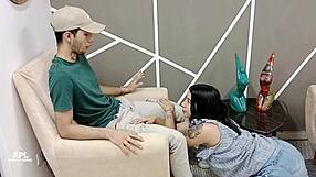 Horny stepsister seduces me, sucks my big dick, and I lick her juicy pussy