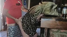 Rough doggystyle encounter left her moaning loudly