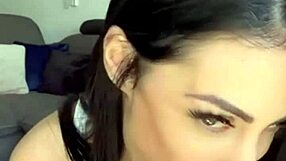 Horny girl rides dildo to squirting climax