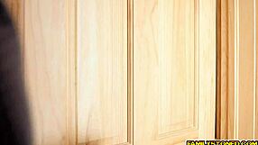 jade amber's pussy wrecked by nerdy step bro's fat cock