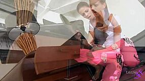 Dominating Lesbian Nails Roommate In BDSM Scene