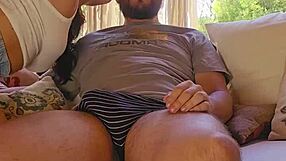 Hidden camera captures our emotional blowjob moment.