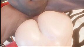 Big cock slams big ass tits in short fortnite fuck scene