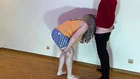 Mature woman with large breasts performed oral and consented to anal