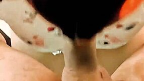 Latina MILF teases construction worker with real blowjob