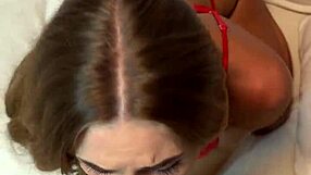 I caught my girlfriend masturbating so I had to fuck her and cum on her face and tits