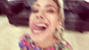 Veronica Leal takes on monster cock in wet 5on1, deepthroat and rough action