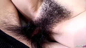 Petite Japanese Teen with Bushy Pussy Seduces for Defloration Creampie Fuck