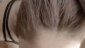 Cute Brunette Teen Receives Facial Cumshot in Homemade Scene Again.