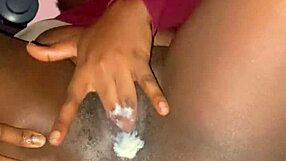 Horny Brunette Girl Masturbates to Orgasm in Wet Pussy