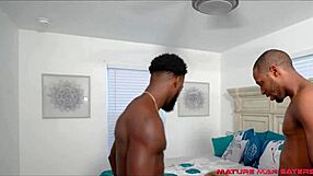 Blonde wife kenzi foxx handles two big black cocks