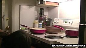 Mercy blowjob for cuckold while he watches video of me getting fucked in the ass free