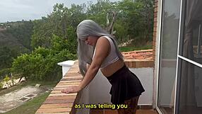 Colombian milf fucks young neighbor in husbands bed