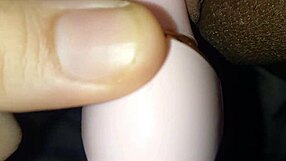 Wet pussy teases big clit with suction toy