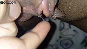 Wet pussy teases big clit with suction toy