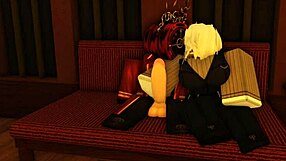 Roblox x limbus company faust helps dante with rough fuck