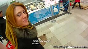 Hey, fucking a clueless redhead Renata teen with glasses on