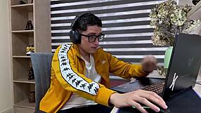 Latina Stepmom Rides Nerd's Big Cock!