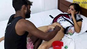 Indian MILF Pornstar's Shaved Pussy Fucked by Lover